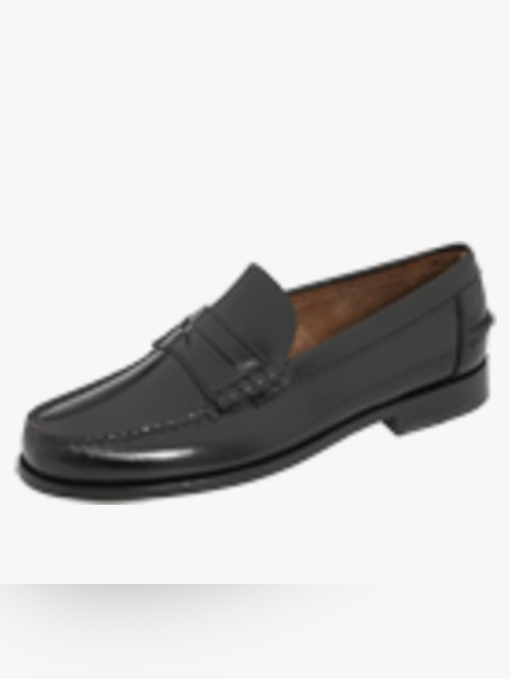 NIB Florsheim Black Leather Penny Loafers Sz 9.5